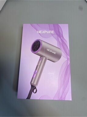 Purple Compact Hair Dryer — Lightweight Professional Styling